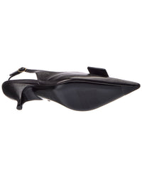 CELINE Celine Signature Leather Slingback Pump