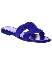 CELINE Celine Marina Triomphe Suede Sandal