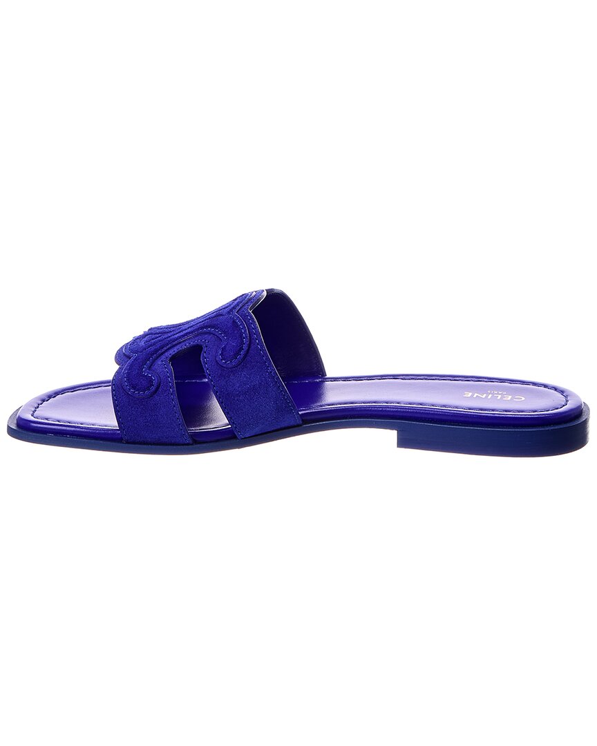 CELINE Celine Marina Triomphe Suede Sandal