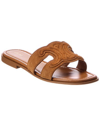 CELINE Celine Marina Triomphe Suede Sandal