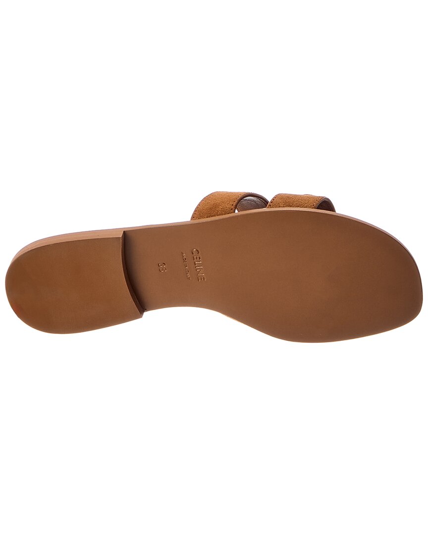 CELINE Celine Marina Triomphe Suede Sandal