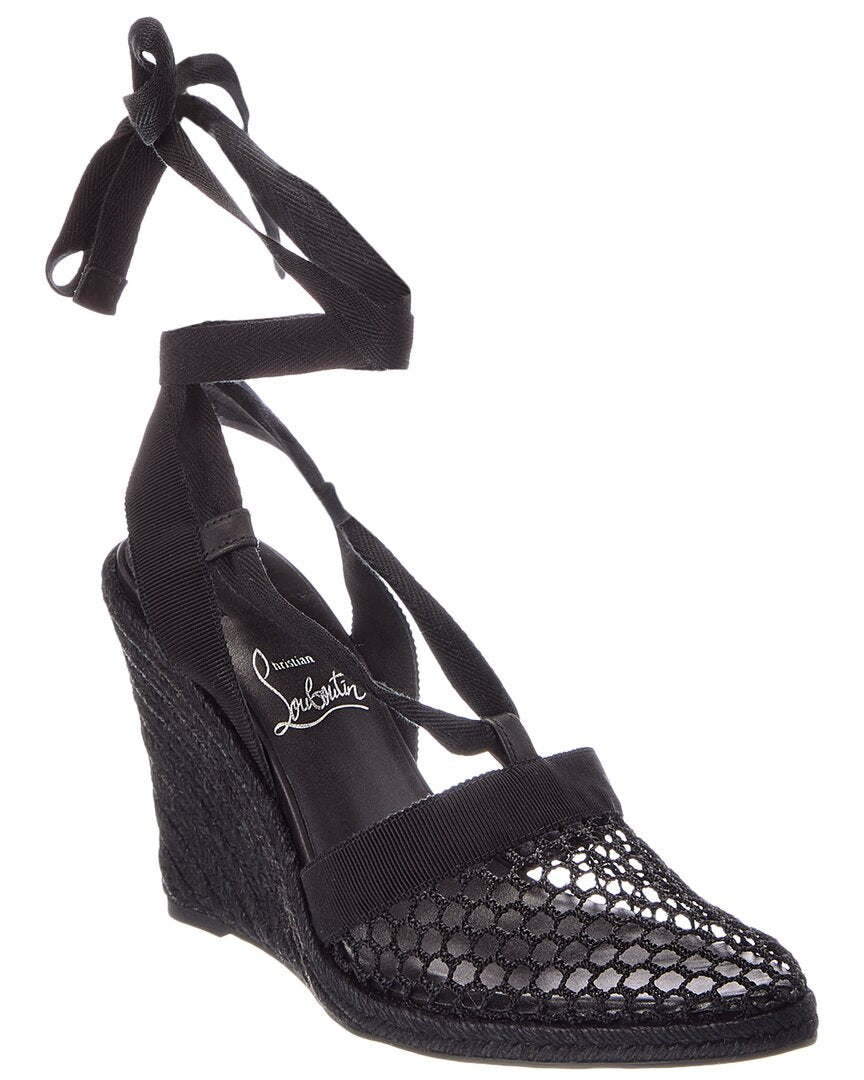 Christian Louboutin Christian Louboutin Cotton Mesh Sandal