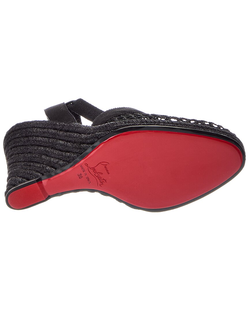 Christian Louboutin Christian Louboutin Cotton Mesh Sandal