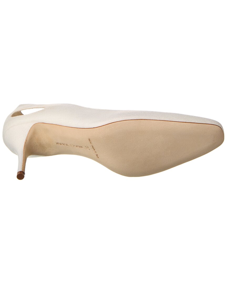 Manolo Blahnik Toplaca 70 Linen Pump