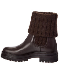 Gianvito Rossi Gianvito Rossi Tenney 20 Knit & Leather Boot