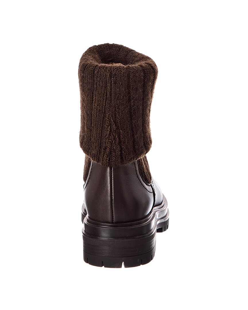 Gianvito Rossi Gianvito Rossi Tenney 20 Knit & Leather Boot
