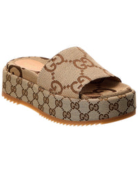 Gucci Gucci Gg Canvas Slide