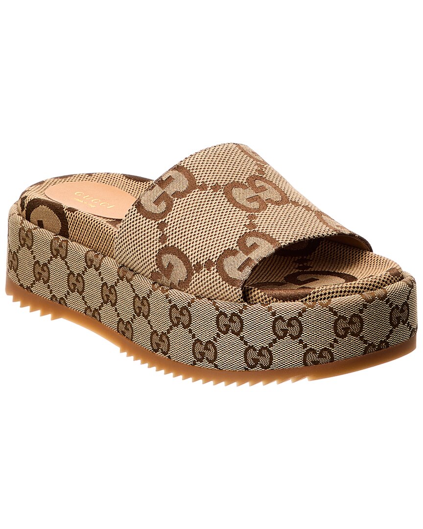 Gucci Gucci Gg Canvas Slide
