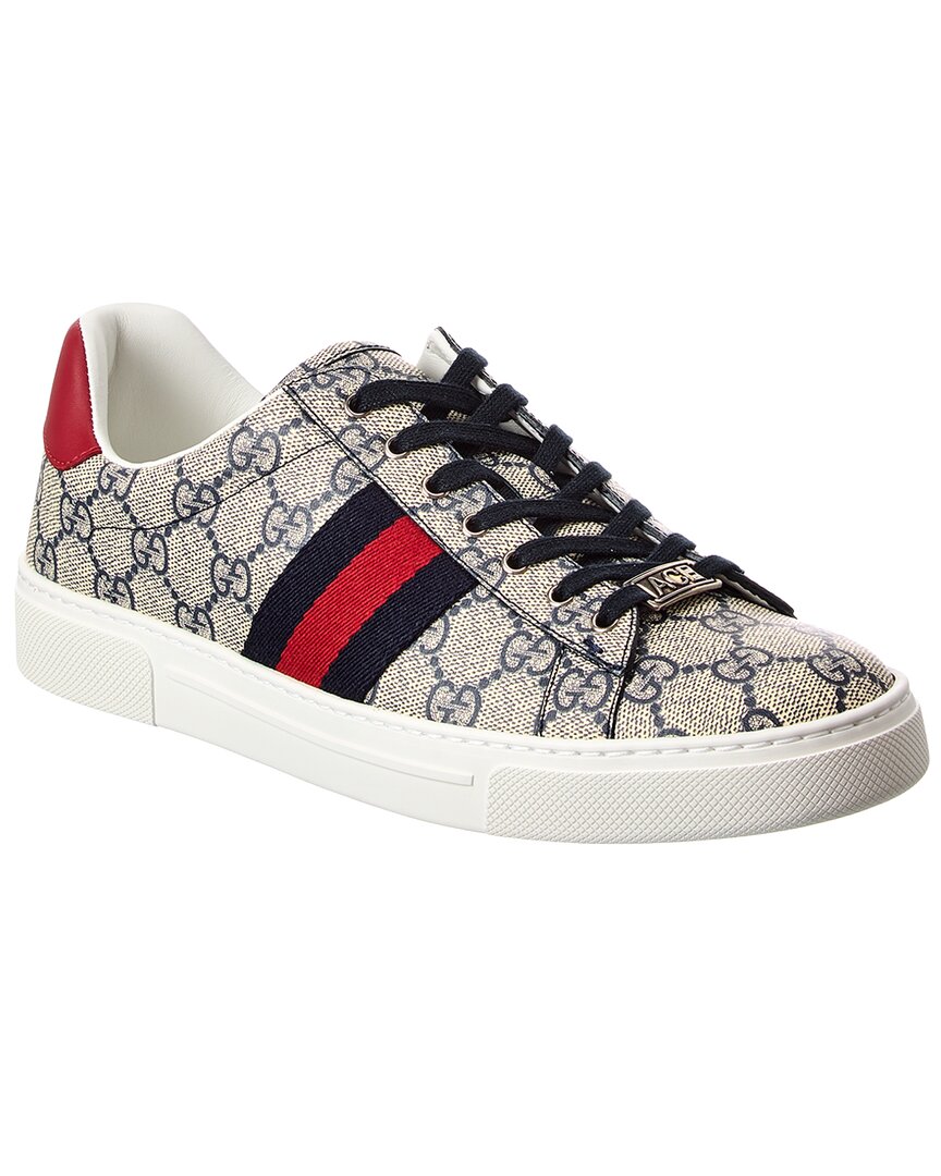 Gucci Gucci Ace Gg Supreme Canvas & Leather Sneaker