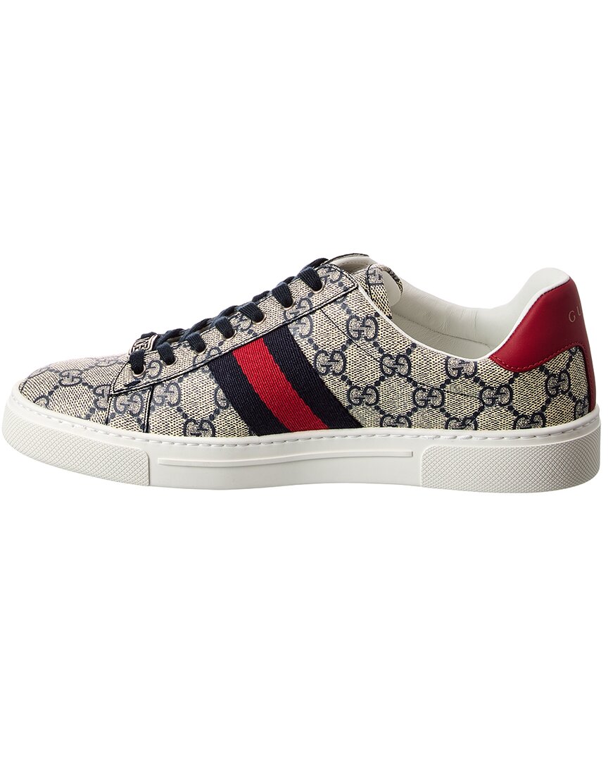 Gucci Gucci Ace Gg Supreme Canvas & Leather Sneaker