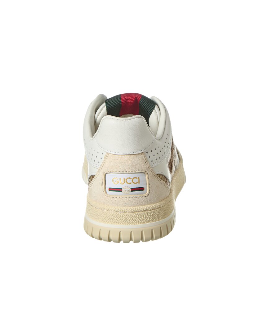 Gucci Gucci Re-Web Gg Canvas & Leather Sneaker