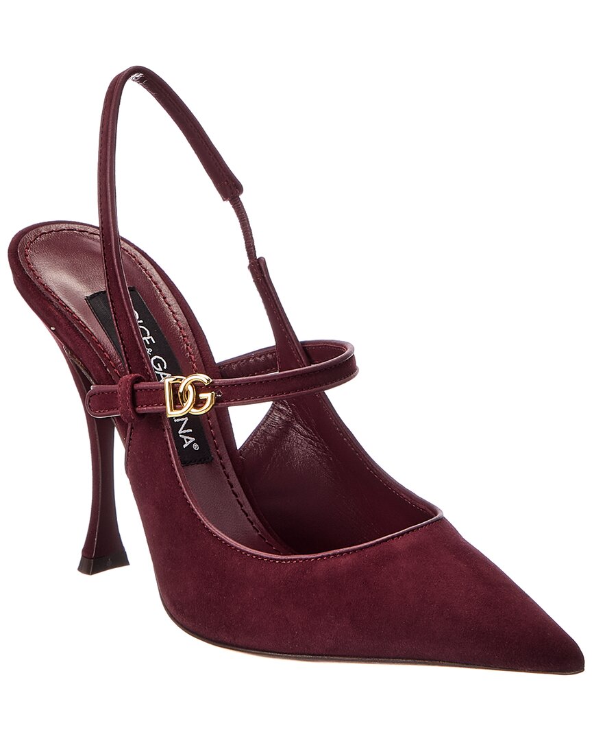 Dolce & Gabbana Suede Slingback Pump