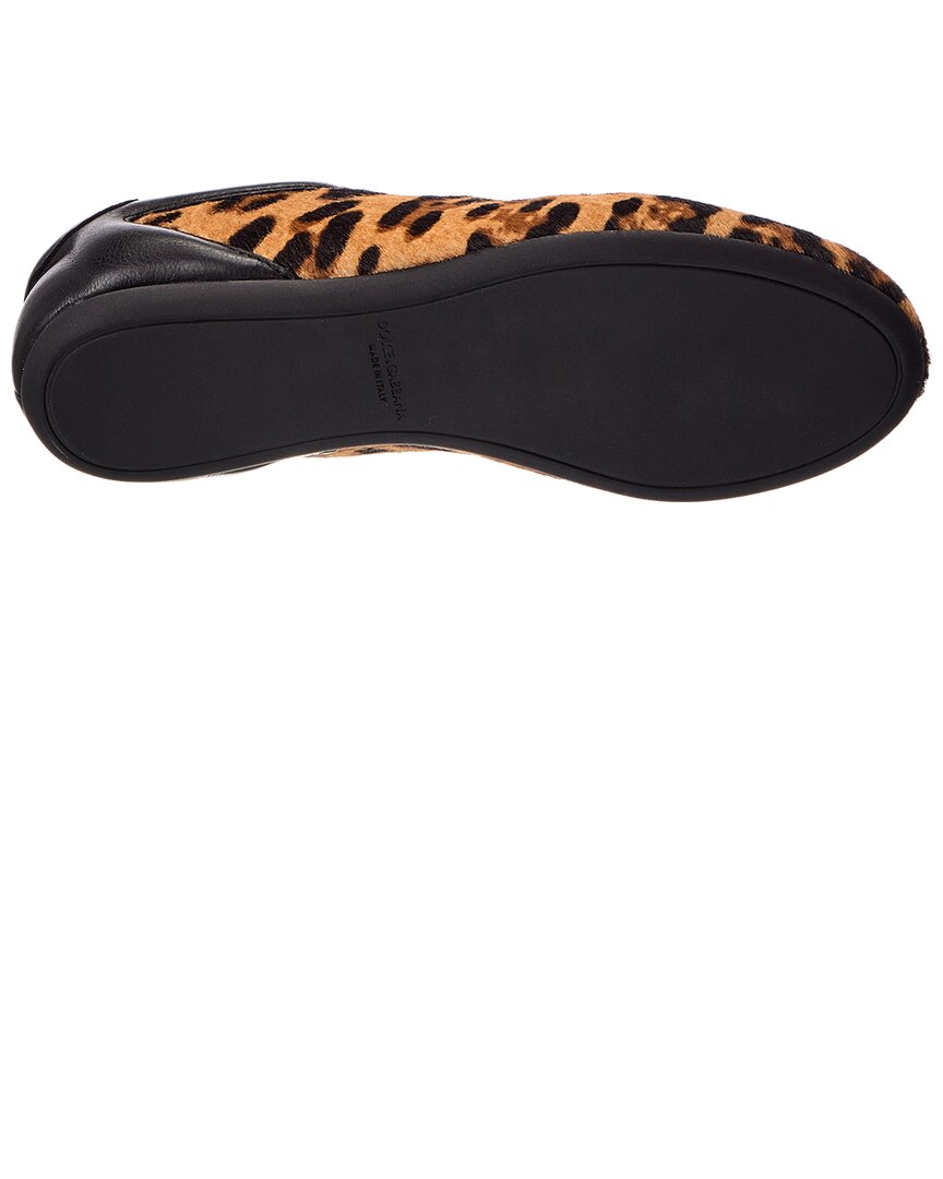 Dolce & Gabbana Haircalf & Leather Ballet Sneaker
