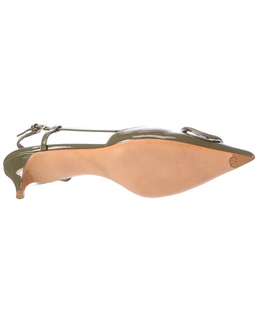 Valentino Valentino Vlogo Signature 40 Patent Slingback Pump