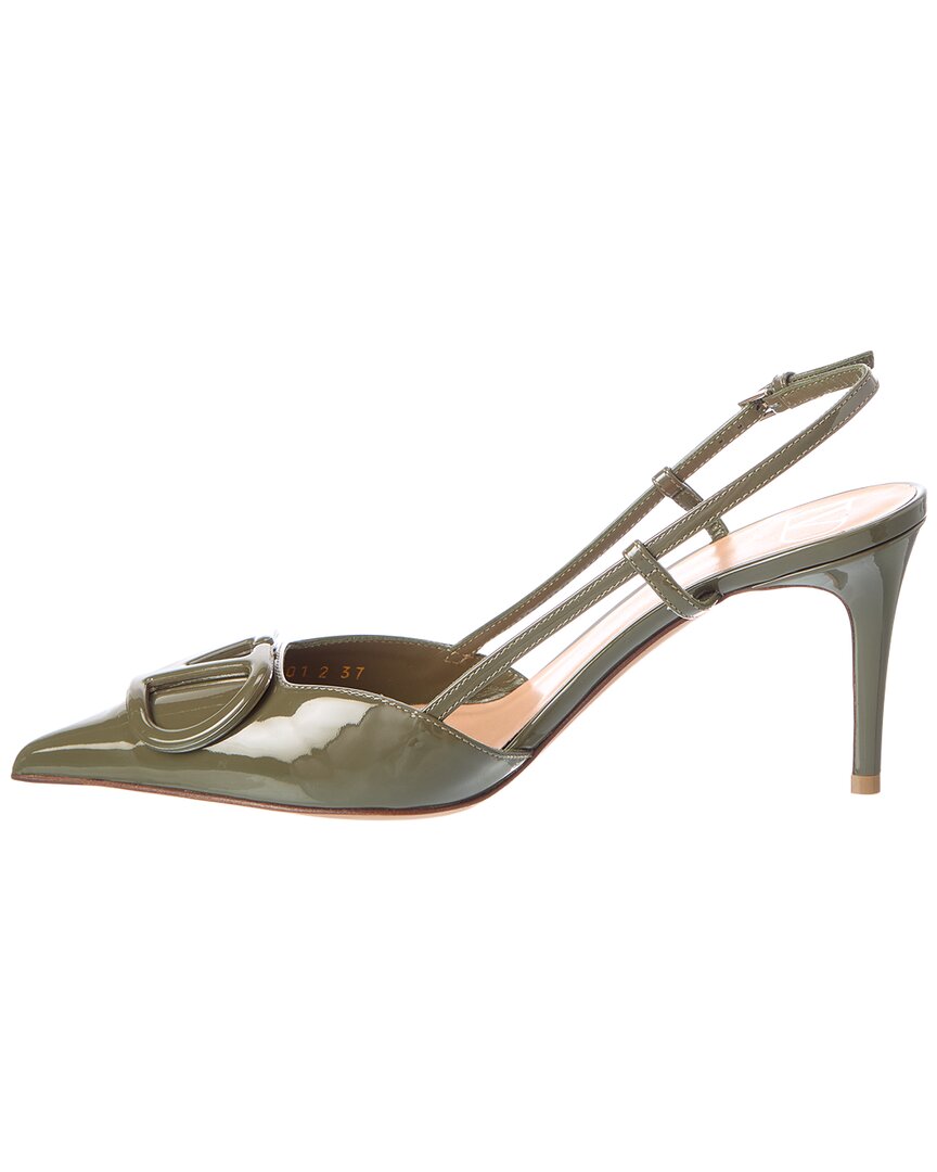 Valentino Valentino Vlogo Signature 60 Patent Slingback Pump