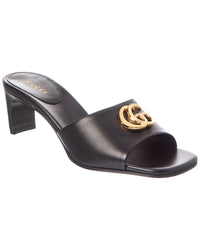 Gucci Gucci Double G Leather Sandal