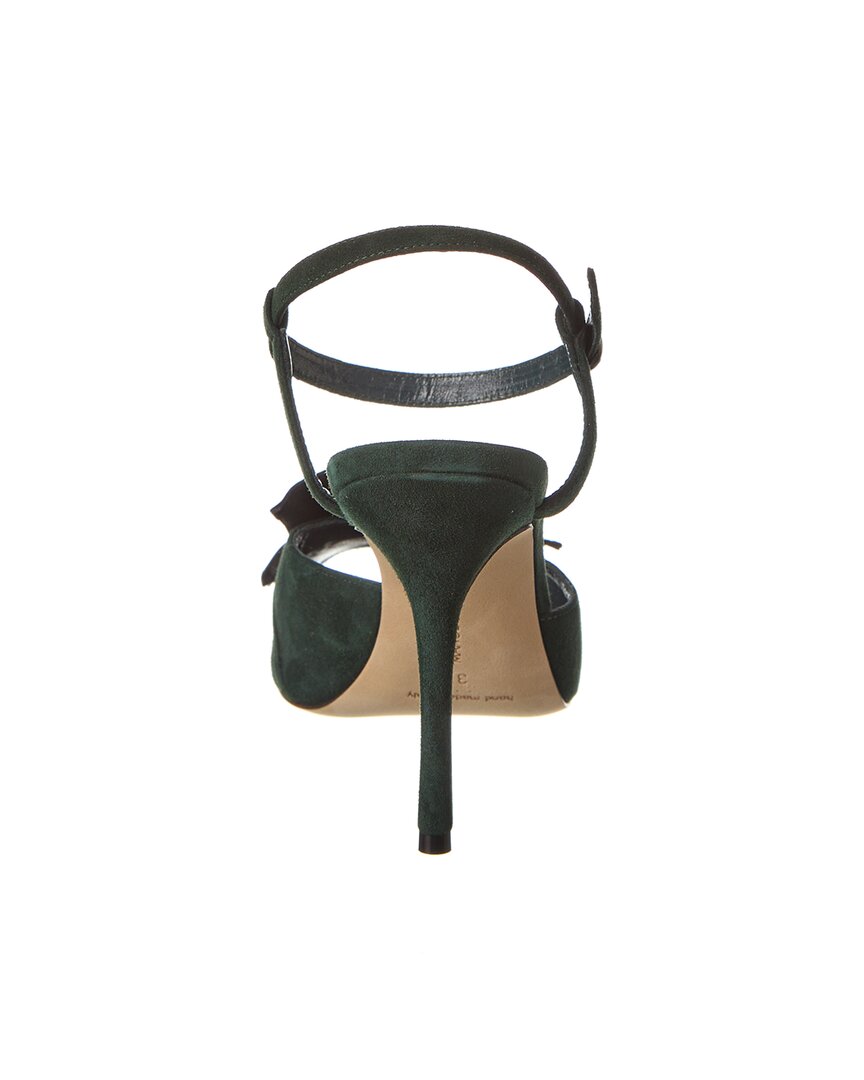 Manolo Blahnik Khedni 105 Suede & Leather Sandal