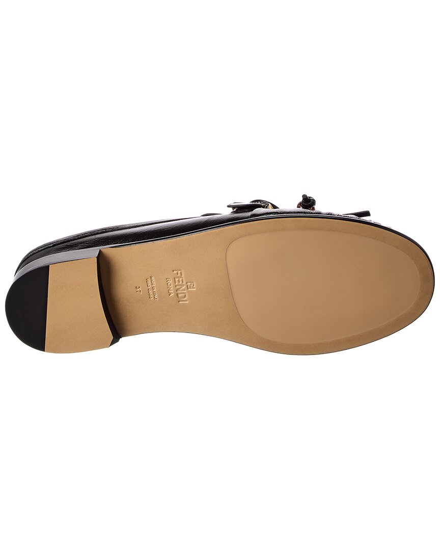 Fendi Baguette Leather Sabot Loafer