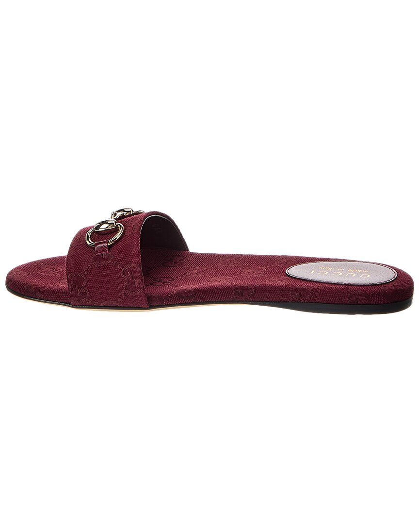 Gucci Gucci Horsebit Gg Canvas Sandal