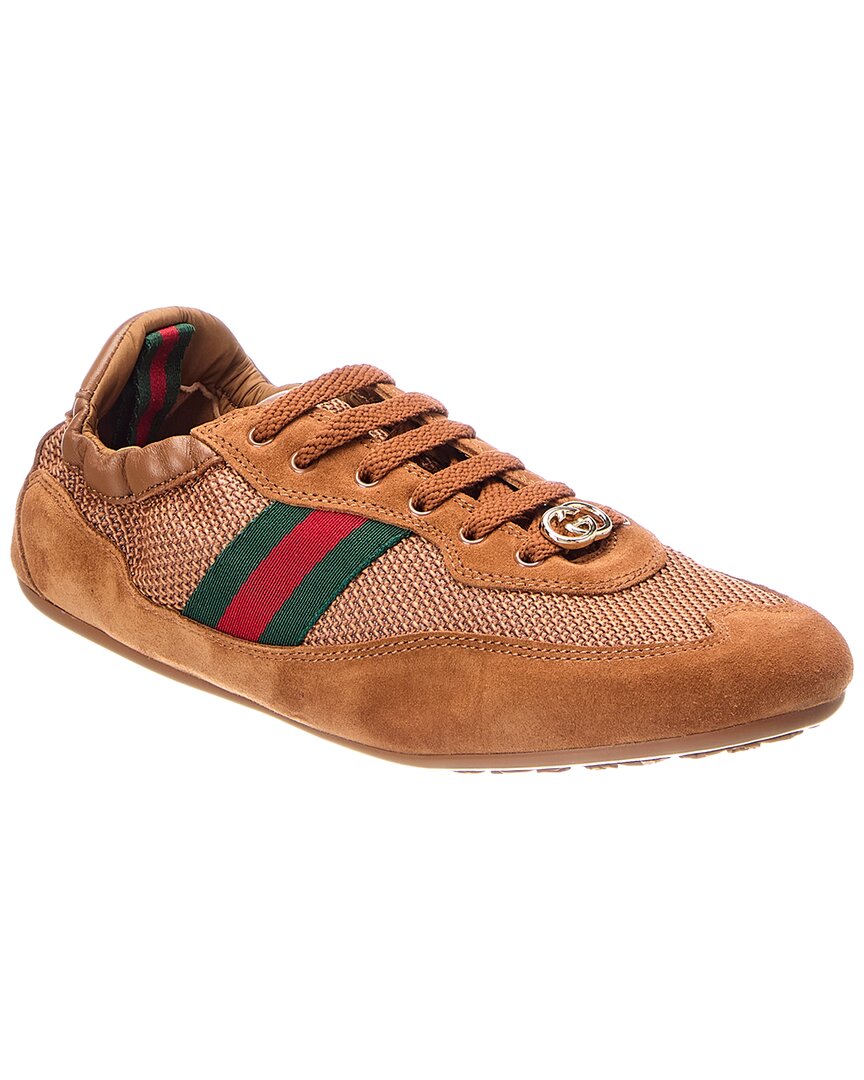 Gucci Gucci Gg Shift Suede Sneaker