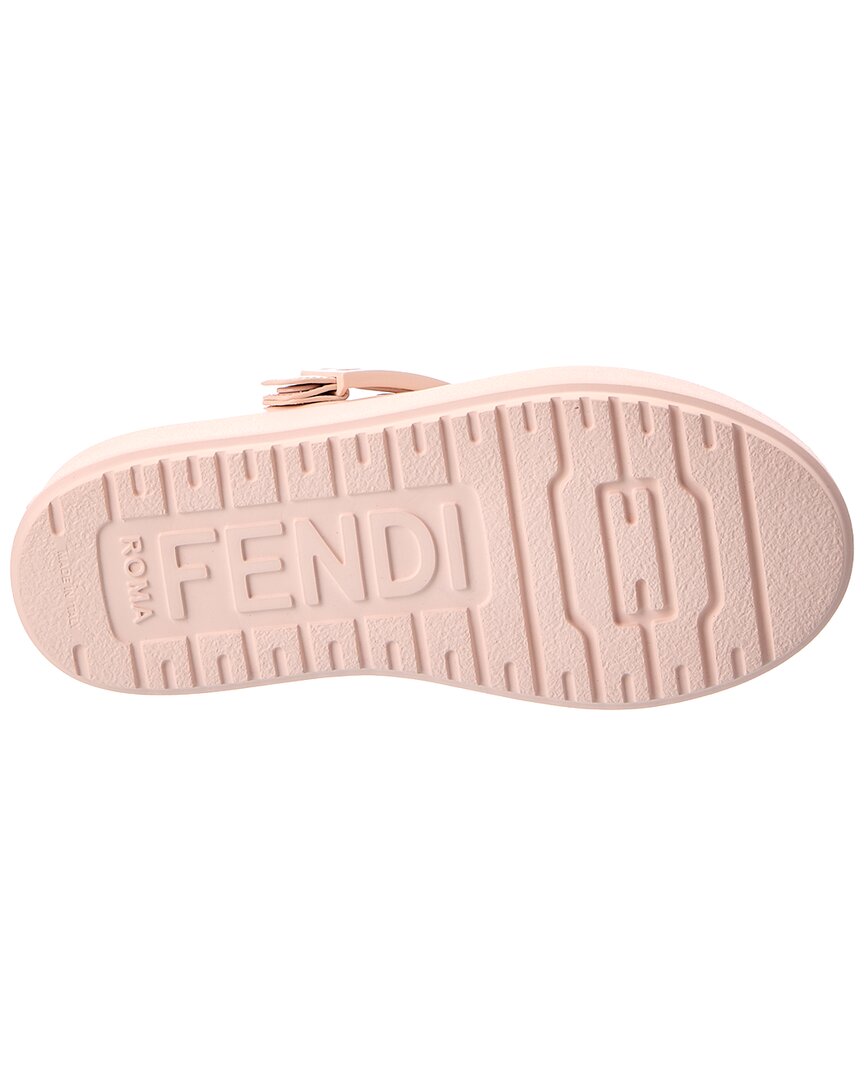 Fendi Sunshine Leather Sabot Mule