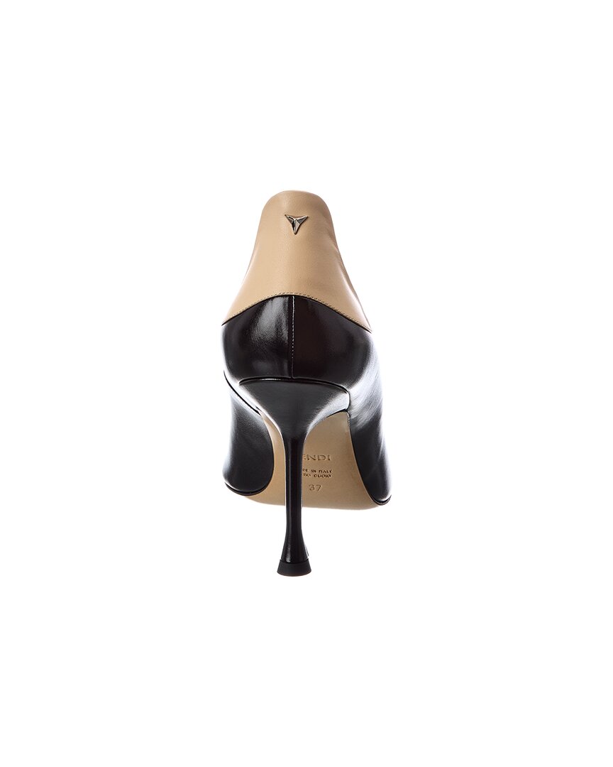 Fendi Nude Leather Pump