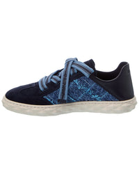 Jimmy Choo Jimmy Choo Diamond Light Flex/F Denim & Leather Sneaker