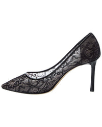 Jimmy Choo Jimmy Choo Romy 85 Lace & Leather Pump