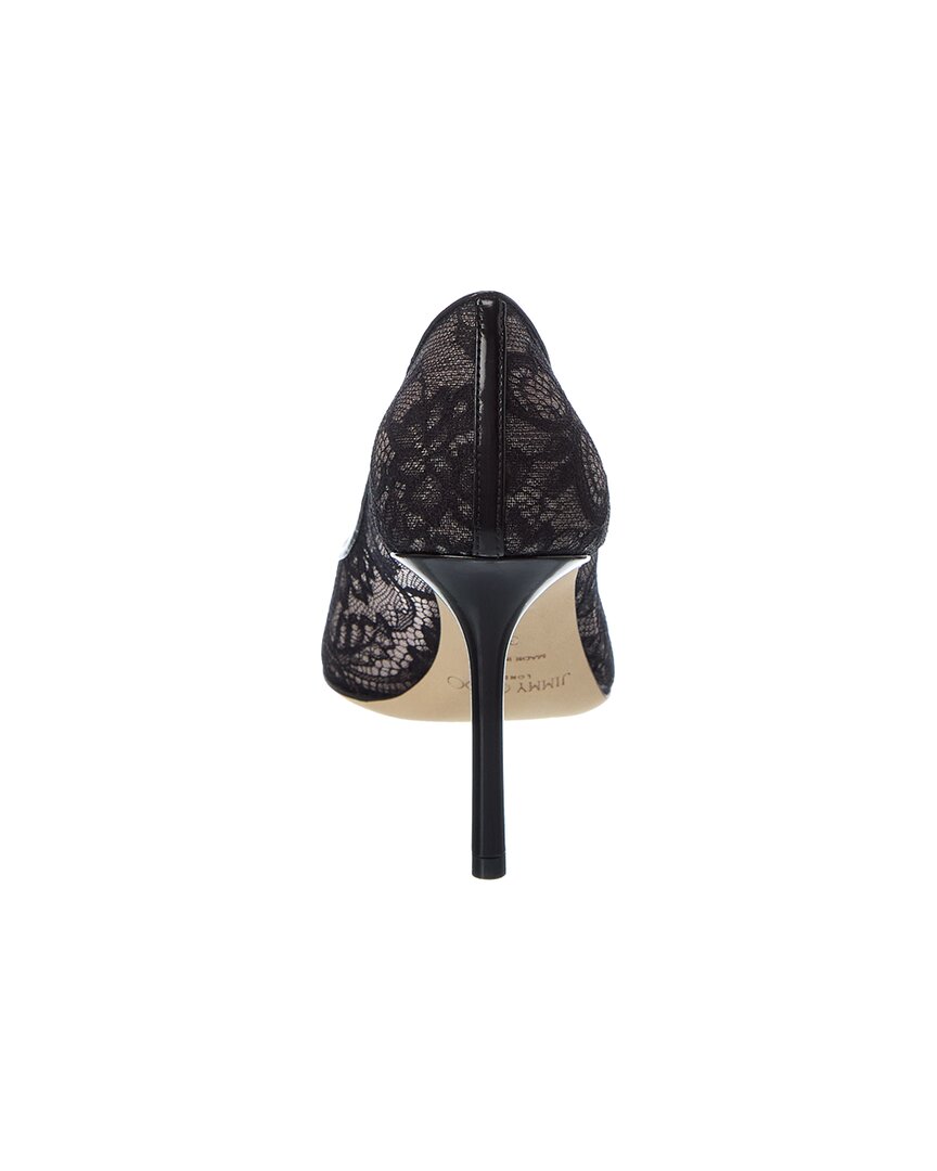 Jimmy Choo Jimmy Choo Romy 85 Lace & Leather Pump