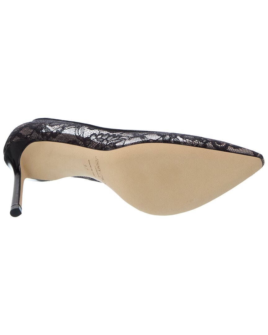 Jimmy Choo Jimmy Choo Romy 85 Lace & Leather Pump