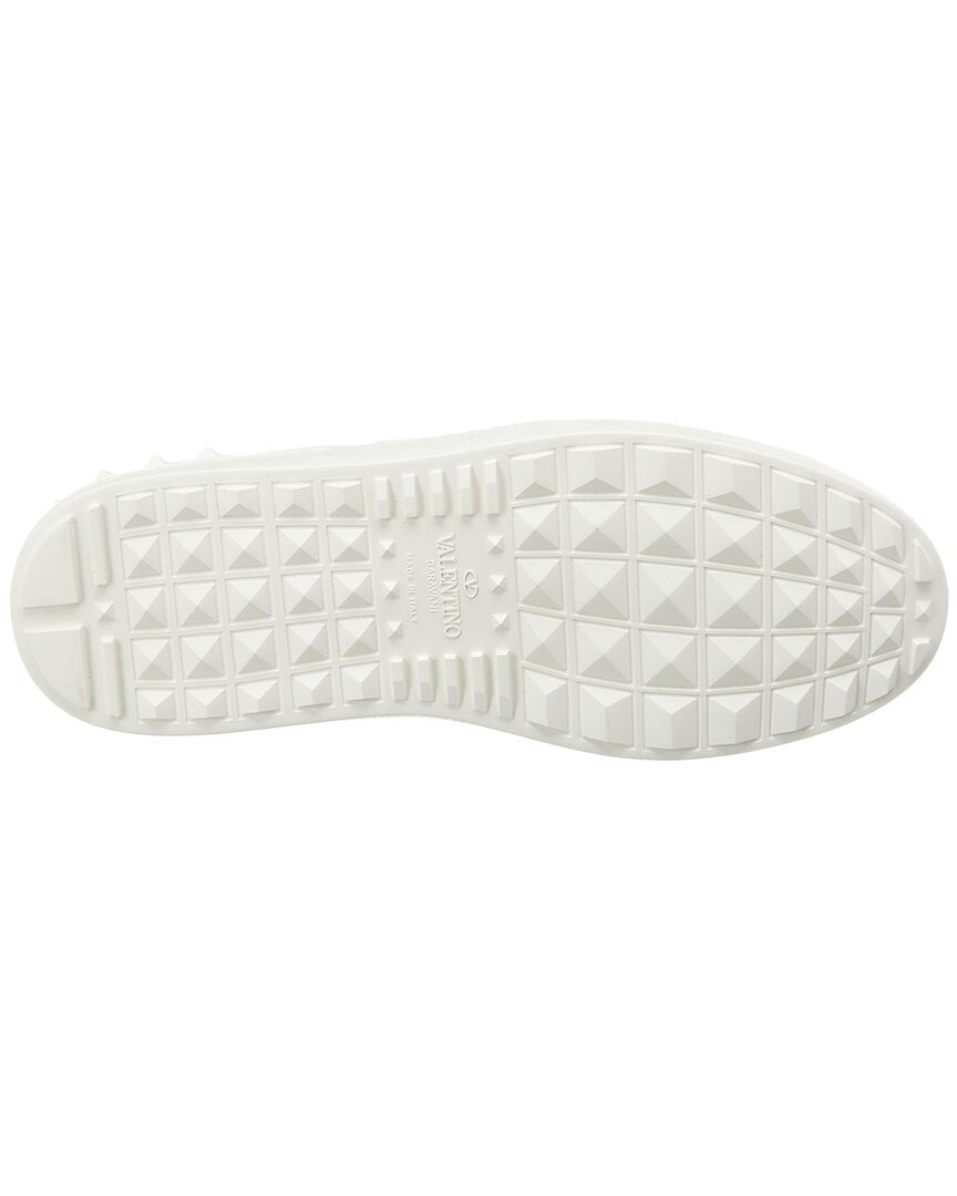 Valentino Valentino Rockstud Open Leather Sneaker