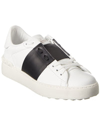 Valentino Valentino Rockstud Open Leather Sneaker