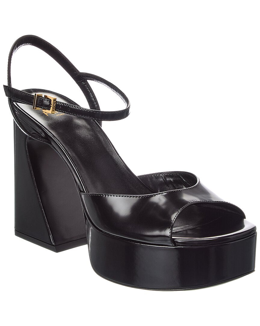 FENDI Fendi Arco Leather Platform Sandal