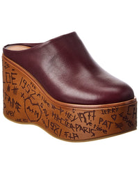 Chloé Chloé Maxime Leather Wedge Mule