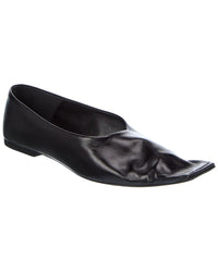 KHAITE Khaite Marlene Leather Ballerina Flat
