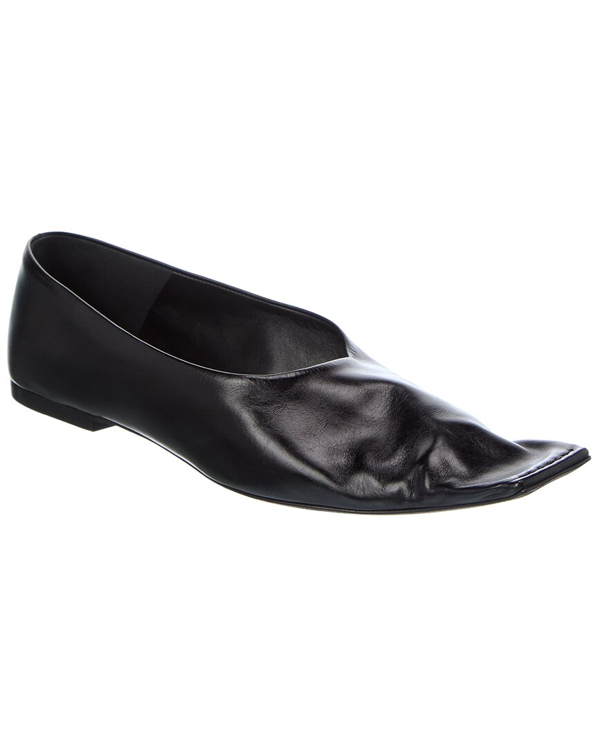 KHAITE Khaite Marlene Leather Ballerina Flat