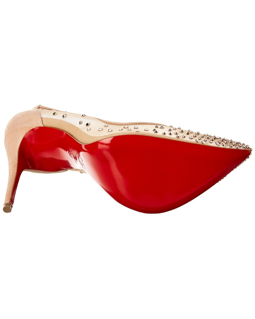 Christian Louboutin Follies Strass 100 Mesh Pump