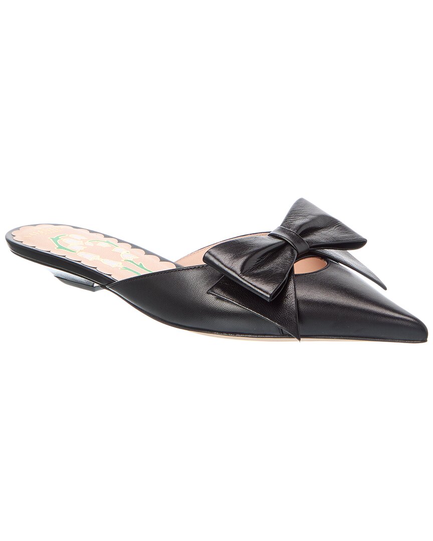 Valentino Vlogo Signature Leather Mule
