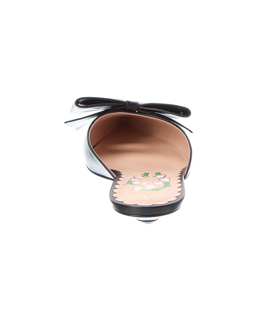 Valentino Vlogo Signature Leather Mule