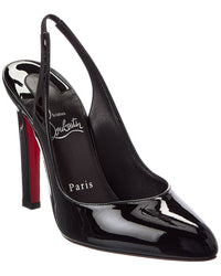 Christian Louboutin Fannylove Sling 100 Patent Slingback Pump