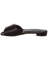 Manolo Blahnik Pralina Satin Flat