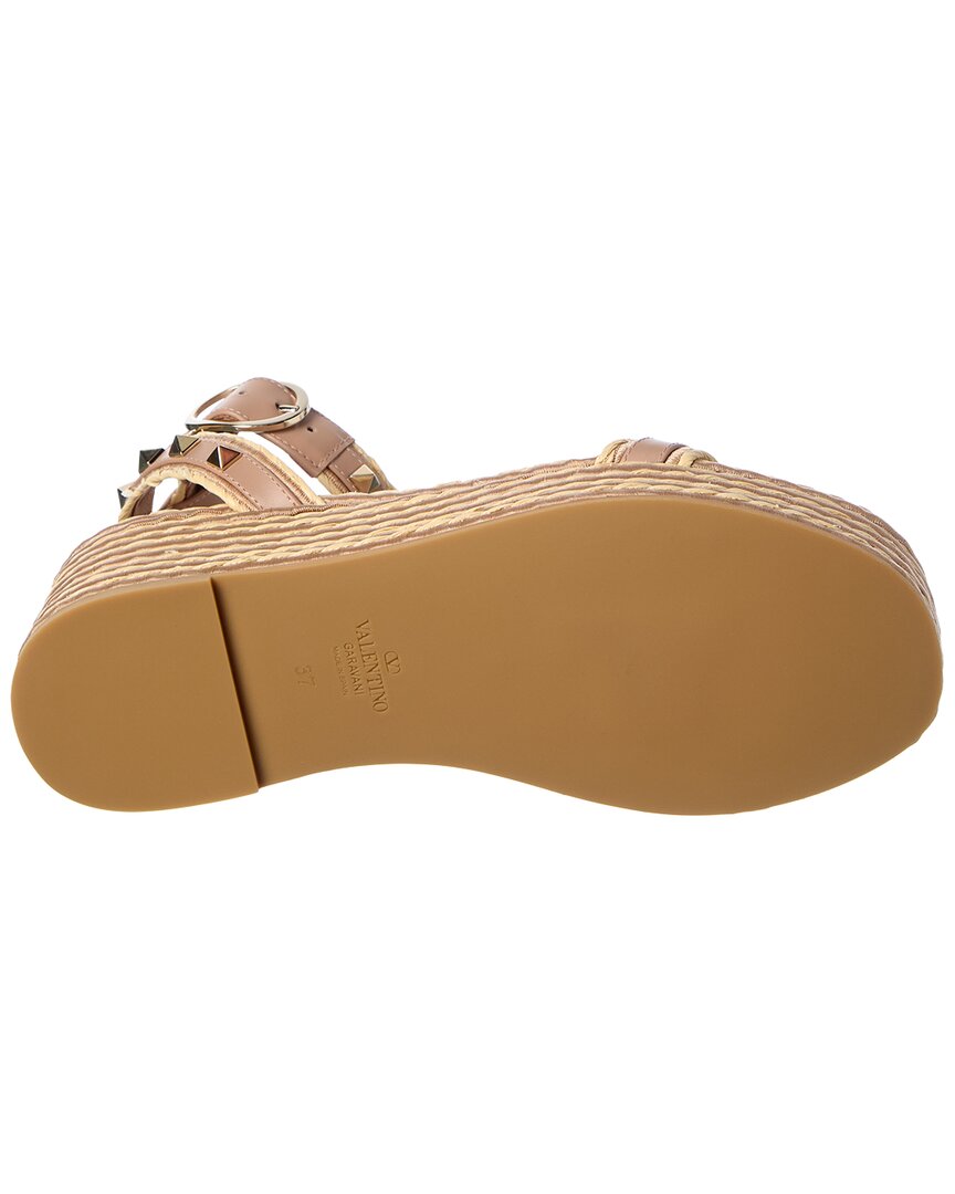 Valentino Rockstud 45 Leather Sandal