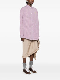 Miu Miu Women Vertical Stripe Cotton Shirt