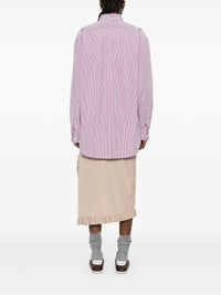 Miu Miu Women Vertical Stripe Cotton Shirt