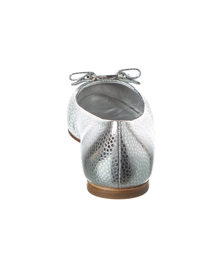 Ferragamo Varina Leather Ballet Flat