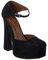 Giuseppe Zanotti Giuseppe Zanotti Caso 100 Suede Platform Pump
