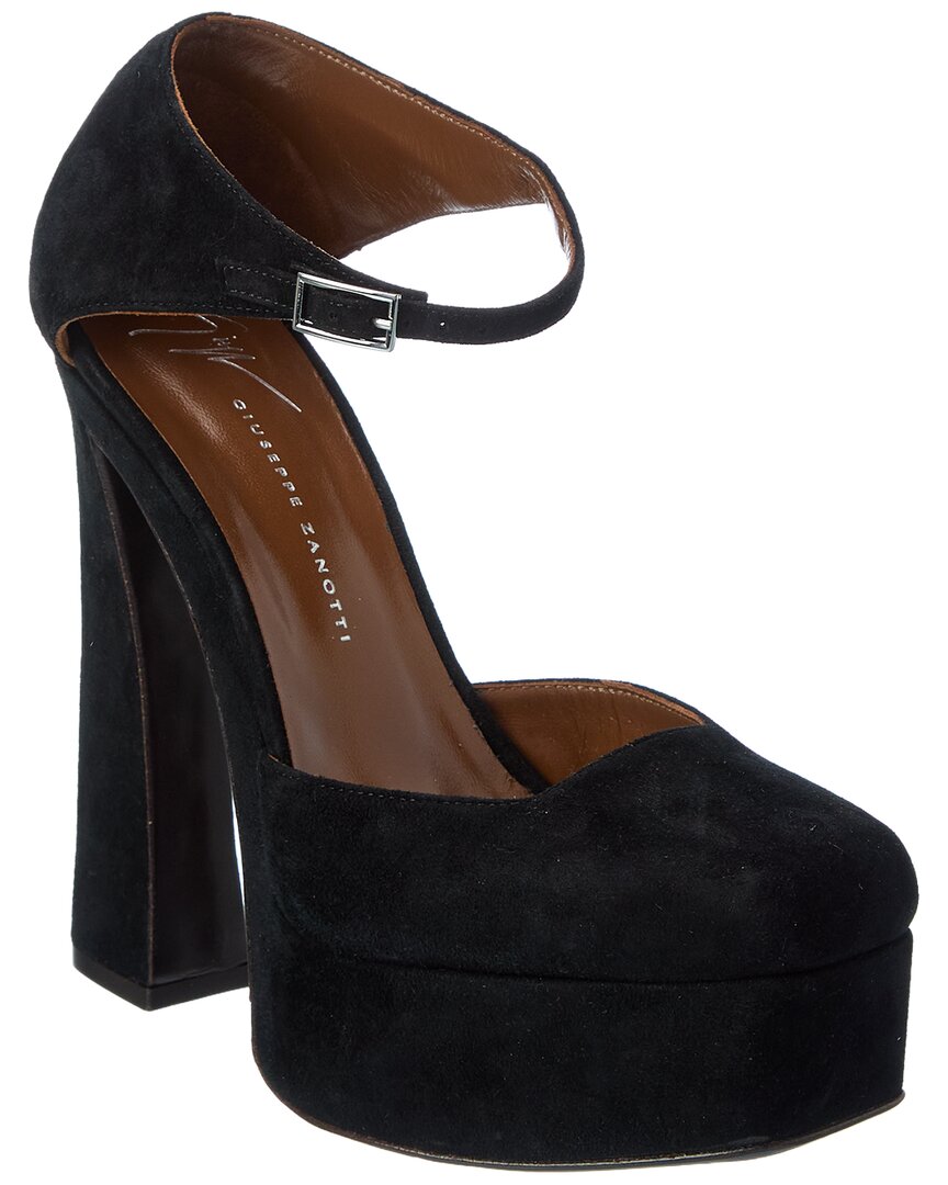 Giuseppe Zanotti Giuseppe Zanotti Caso 100 Suede Platform Pump