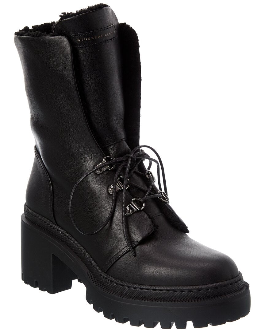 Giuseppe Zanotti Giuseppe Zanotti Martini 50 Leather Platform Boot