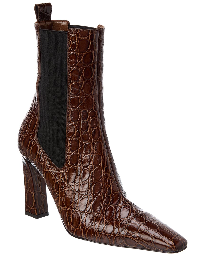 Giuseppe Zanotti Giuseppe Zanotti Brenda 90 Croc-Embossed Leather Boot