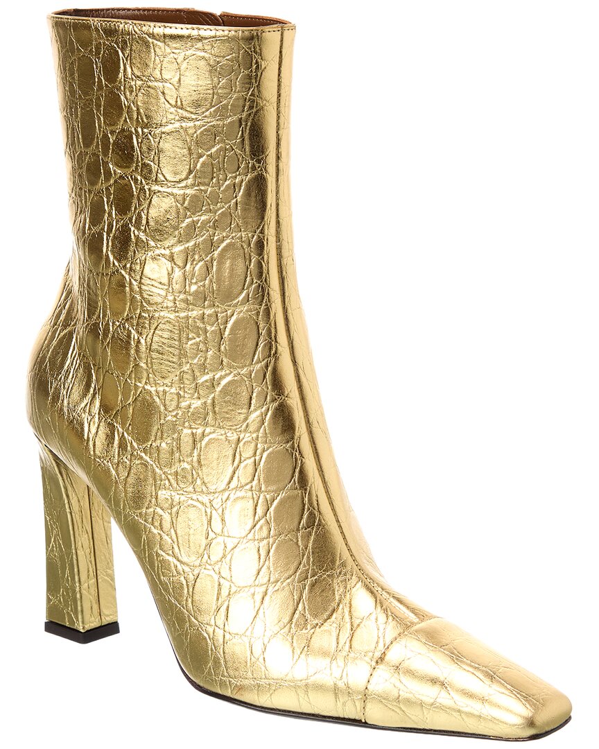 Giuseppe Zanotti Brenda 90 Croc-Embossed Leather Boot